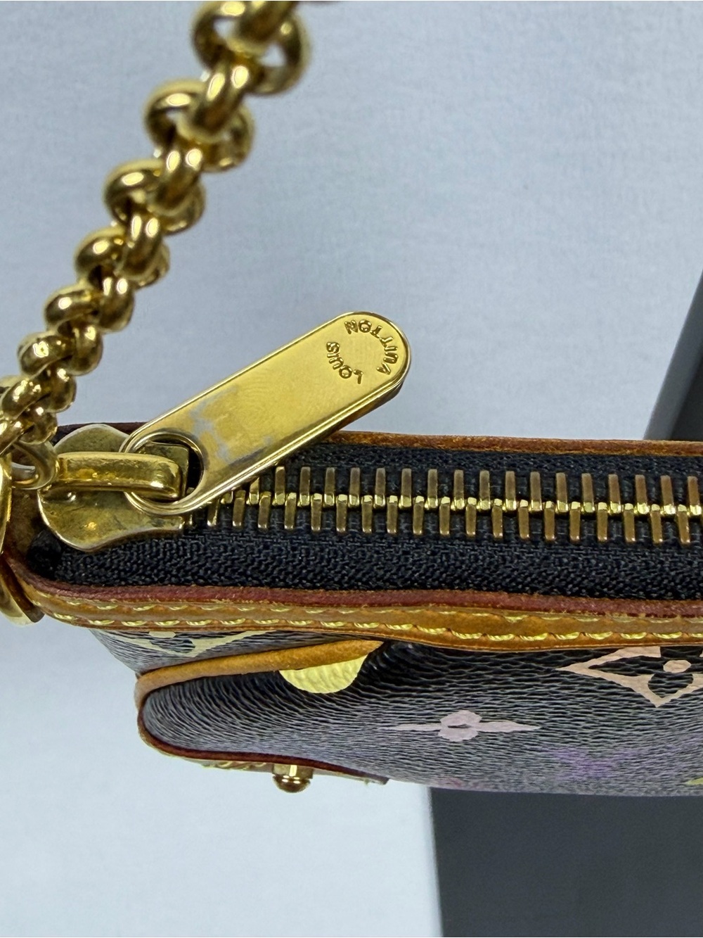 Louis Vuitton Monogram Multicolor Murakami Black Milla Pochette MM Full Set - Picture 7 of 16
